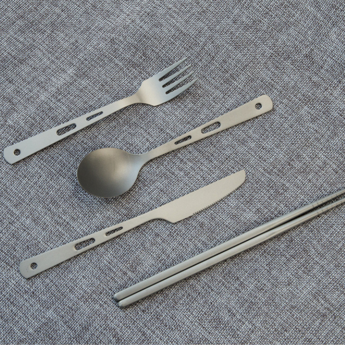 Ultralight Titanium Outdoor Cutlery Set