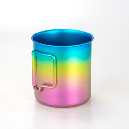 420ml Pure Titanium Office Mug / Coffee Cup with Anodized Finish