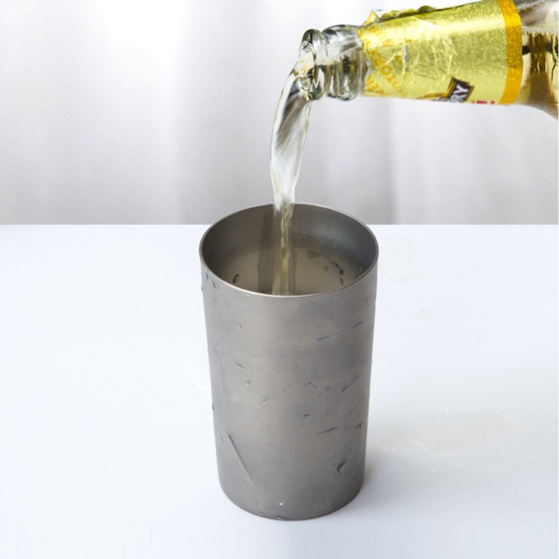 Double-Walled Pure Titanium Beer Glass / Tumbler (300ml / 500ml)