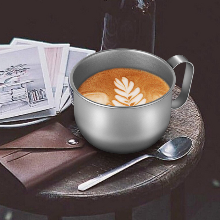 350ml Ultralight Pure Titanium Coffee Cup with Wide Mouth (40g)