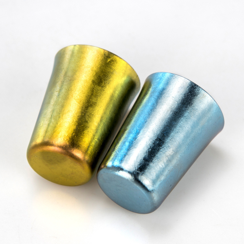 40ml Pure Titanium Shot Glass with Ice Flower Finish for Baijiu & Spirits (38g)