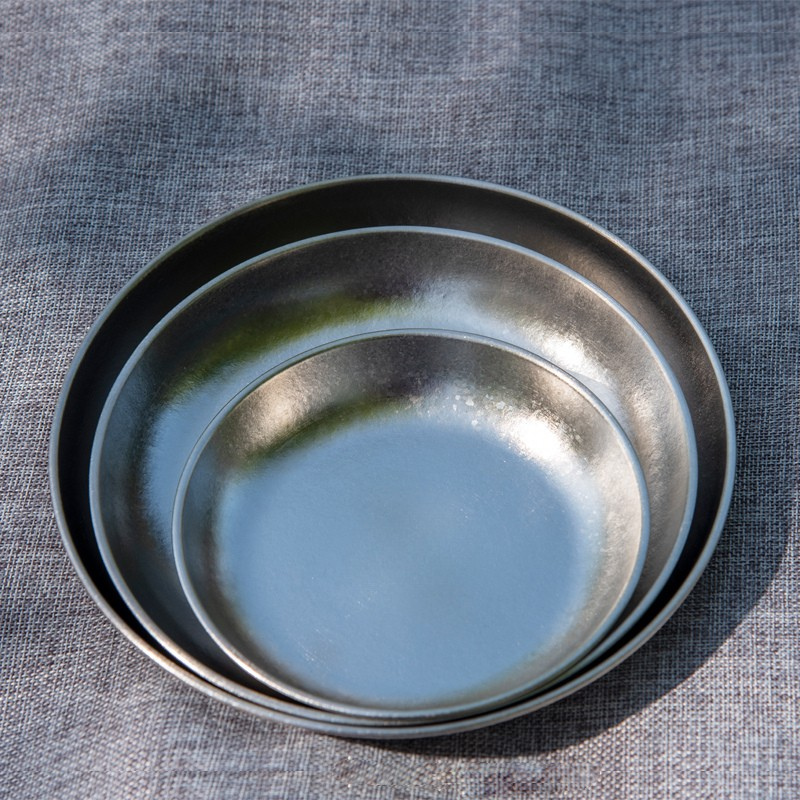Ultralight Pure Titanium Dinner Plate / Serving Dish (15cm / 19cm / 22cm)