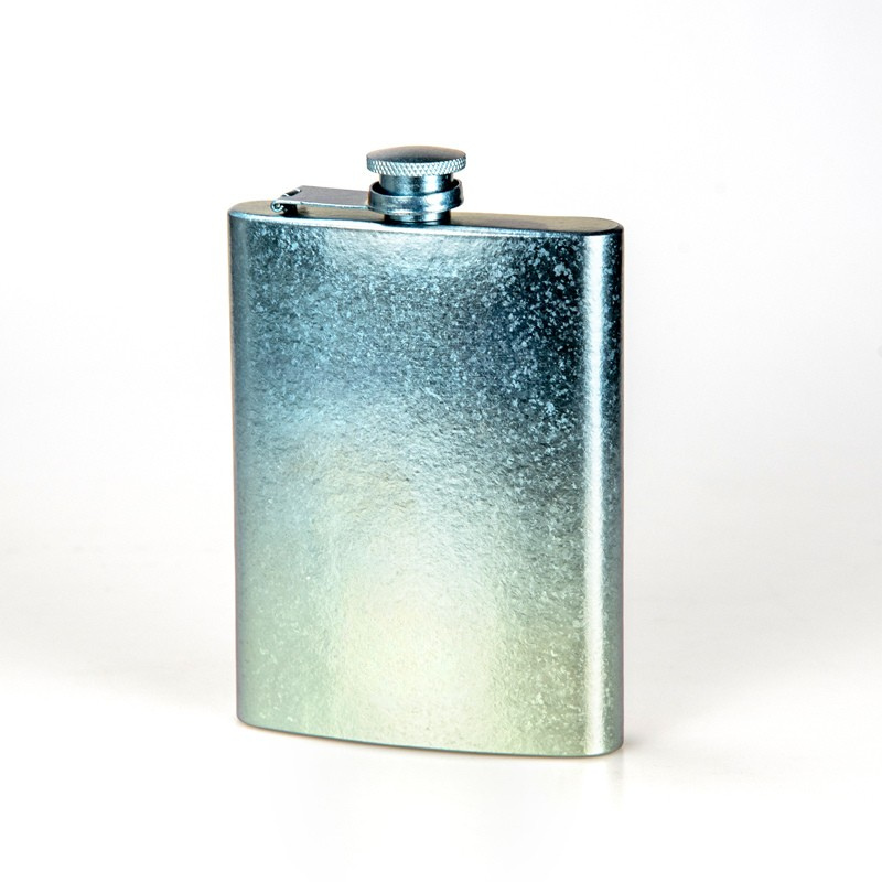 Ultralight Pure Titanium Square Hip Flask for Liquor & Whiskey (160ml / 215ml)