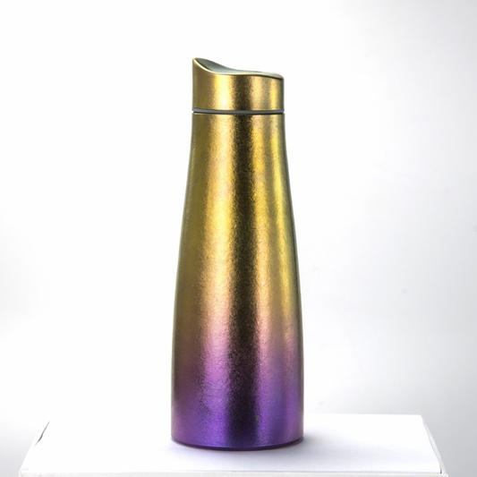 500ml Double-Walled Pure Titanium Ice Flower Beer Glass / Tumbler (135g)