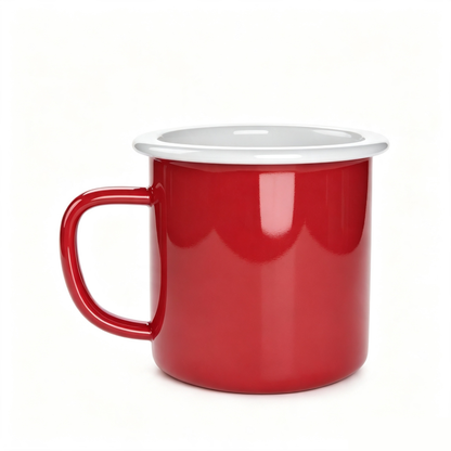 Handcrafted Classic Enamel Mug Cup for Outdoor Camping & Home Use (6cm-9cm)