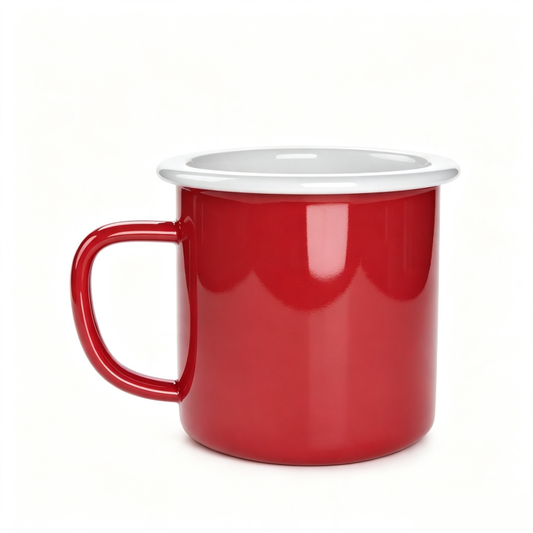 Handcrafted Classic Enamel Mug Cup for Outdoor Camping & Home Use (6cm-9cm)
