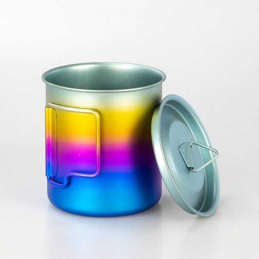 420ml Pure Titanium Office Mug / Coffee Cup with Anodized Finish