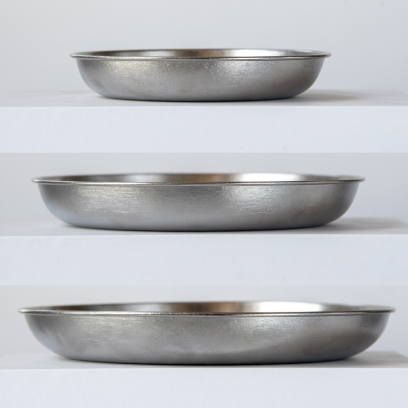 Ultralight Pure Titanium Dinner Plate / Serving Dish (15cm / 19cm / 22cm)