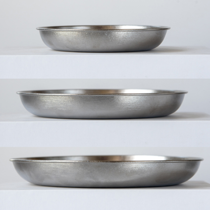 Ultralight Pure Titanium Dinner Plate / Serving Dish (15cm / 19cm / 22cm)