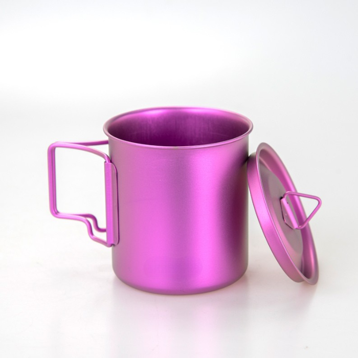 420ml Pure Titanium Office Mug / Coffee Cup with Anodized Finish