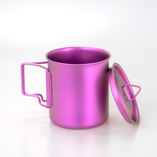 420ml Pure Titanium Office Mug / Coffee Cup with Anodized Finish
