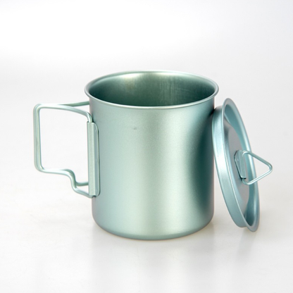 420ml Pure Titanium Office Mug / Coffee Cup with Anodized Finish