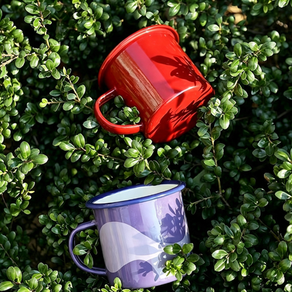 Handcrafted Classic Enamel Mug Cup for Outdoor Camping & Home Use (6cm-9cm)