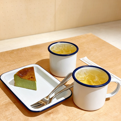 Handcrafted Classic Enamel Mug Cup for Outdoor Camping & Home Use (6cm-9cm)