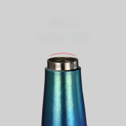 500ml Double-Walled Pure Titanium Ice Flower Beer Glass / Tumbler (135g)