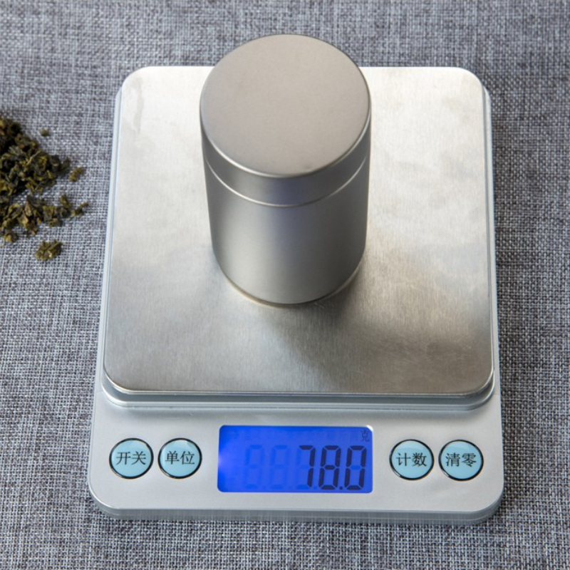 Pure Titanium Airtight Tea Canister / Storage Container with Frosted Finish (78g)