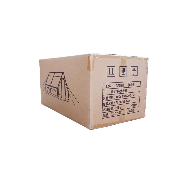 12㎡ 4-6 Person Inflatable Tent Double Doors Skylights