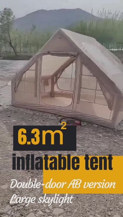 Ultralight 300D Air Tent 6.3sqm Dual Doors Skylight